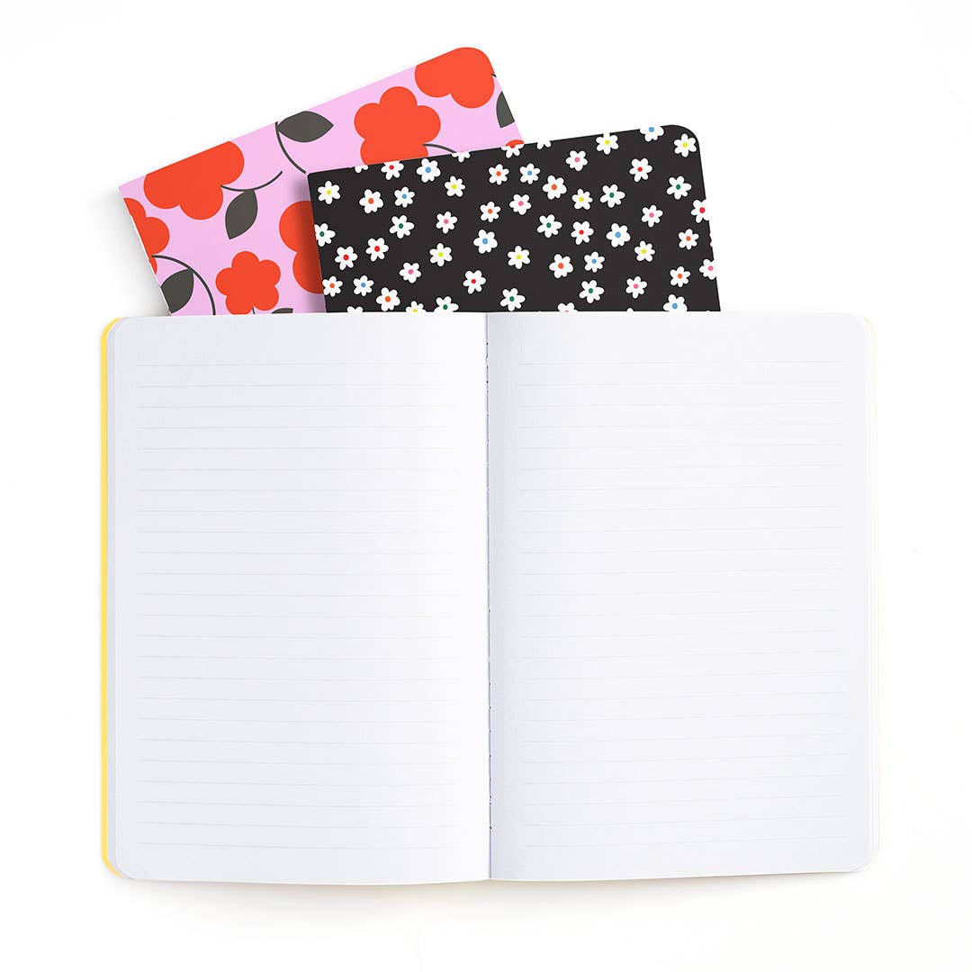 Pink Daisy Journals S/3