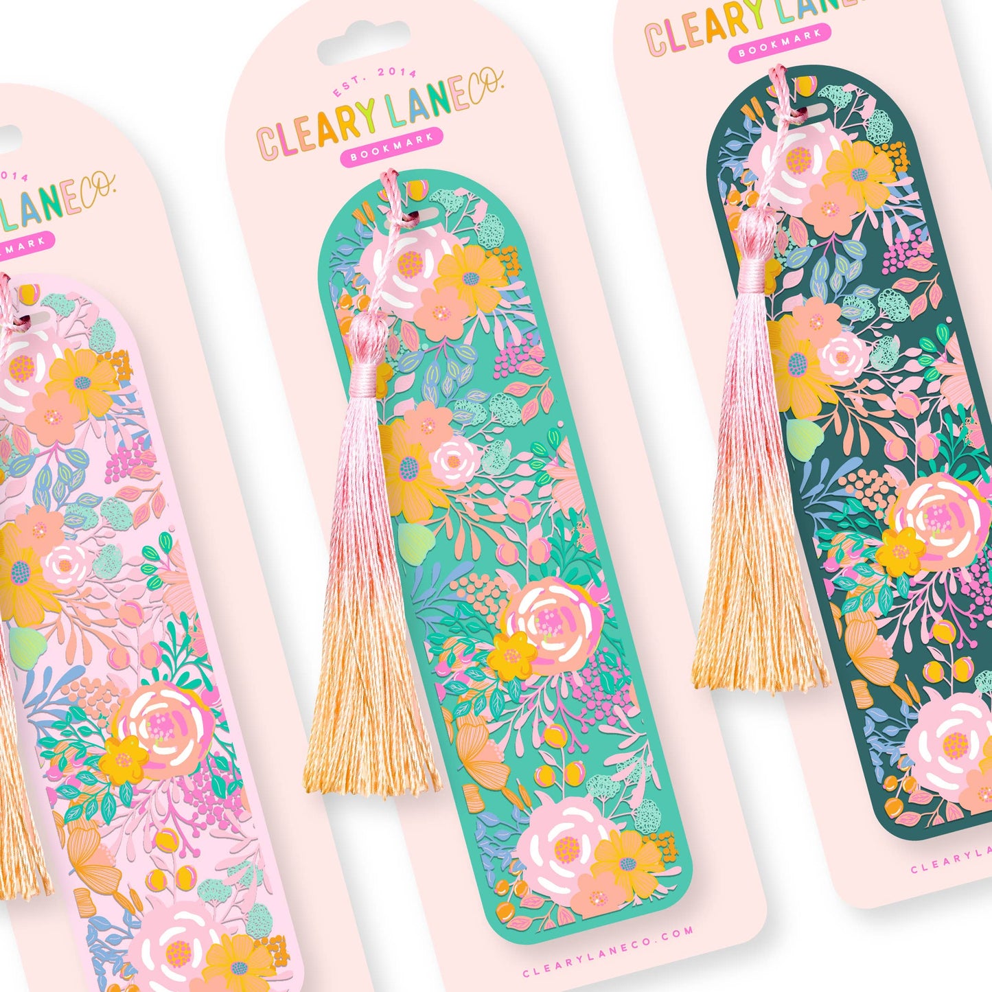 Acrylic Bookmark with Tassel | Choose your design: Sky Blue / I Love Books Rainbow