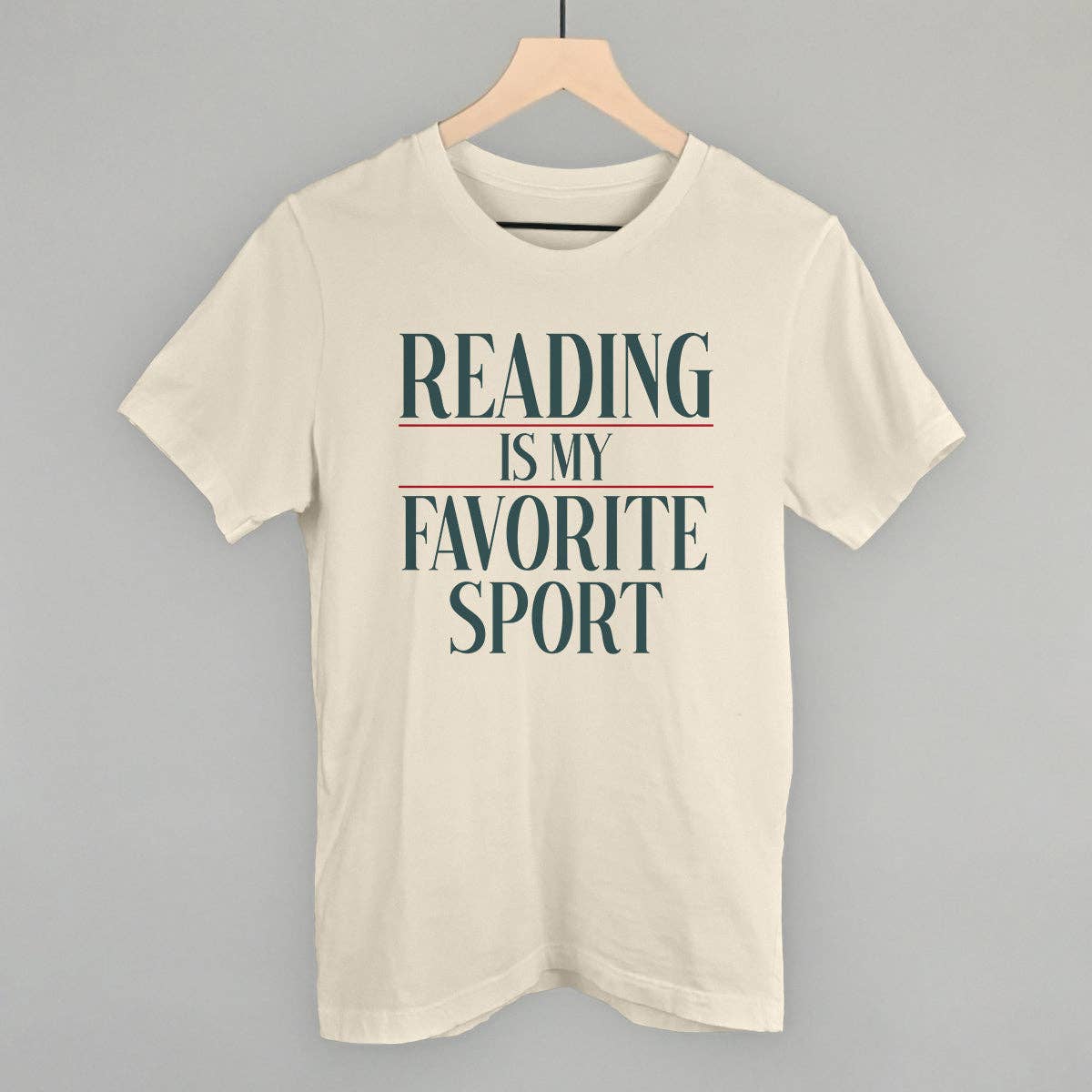 Reading Is My Favorite Sport: Natural / XL / Tee