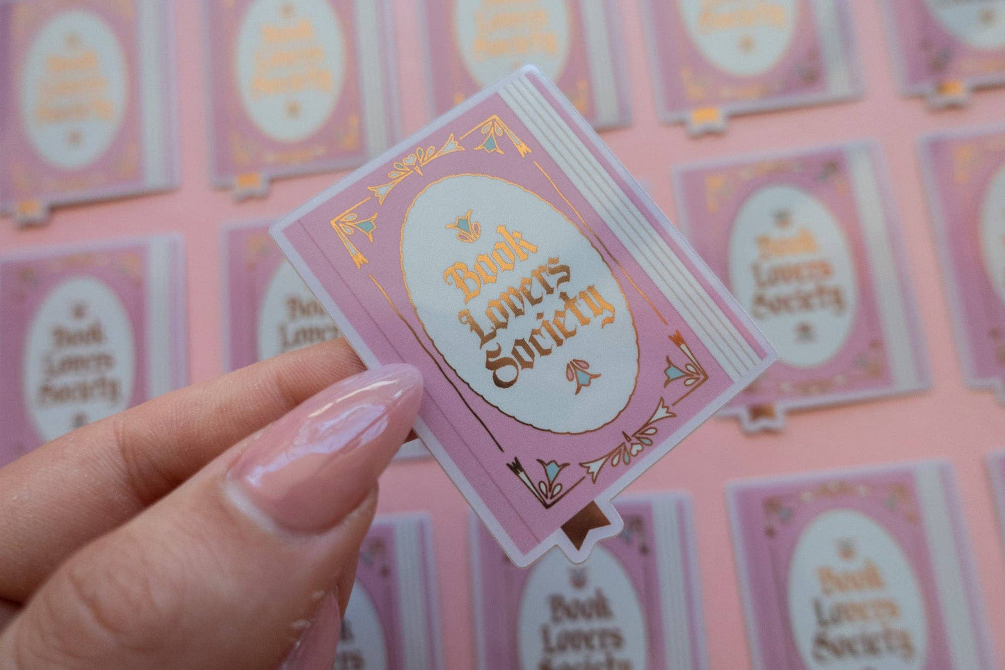 Book Lover Society Sticker [with gold foil]