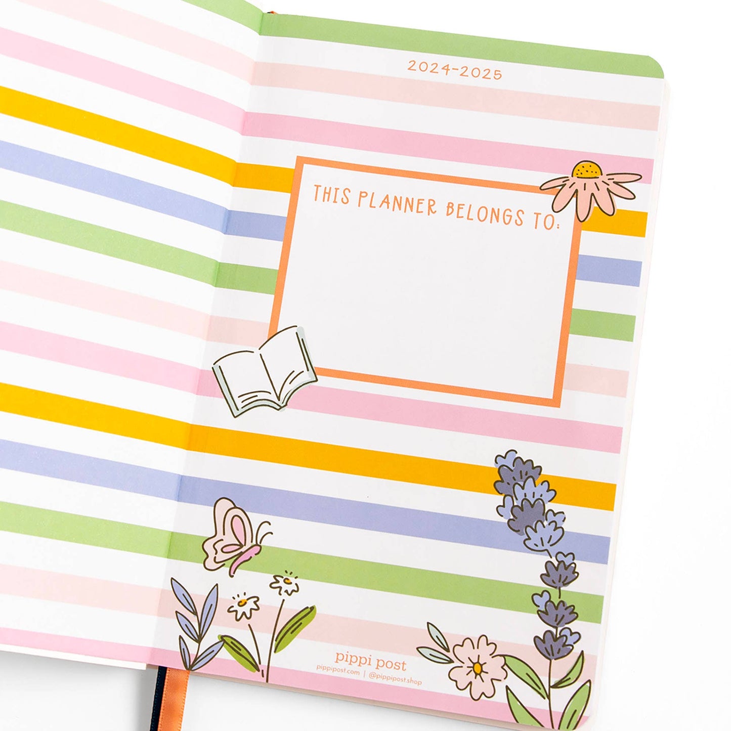 Pink Floral Petite Planner : 2024-2025 Academic Year