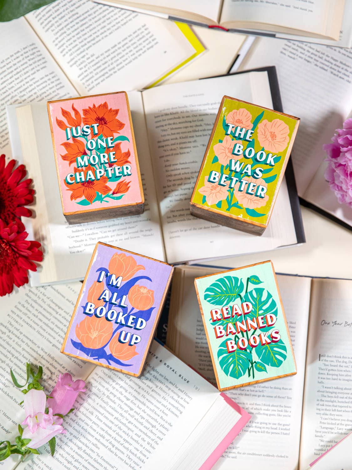 Bookish Sayings bookends (sold individually): The Book Was Better