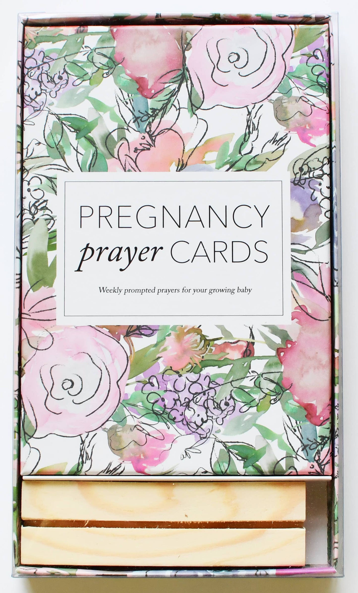 Pregnancy Prayer Cards | Expecting Mom Gift & Announcement: White