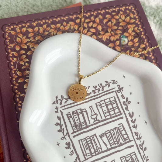 Book Club Necklace: Gold / 18"
