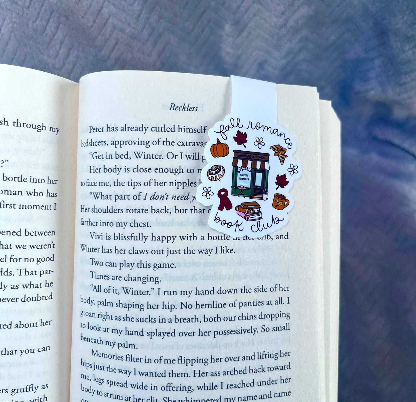 Magnetic Bookmark - Fall Romance Book Club