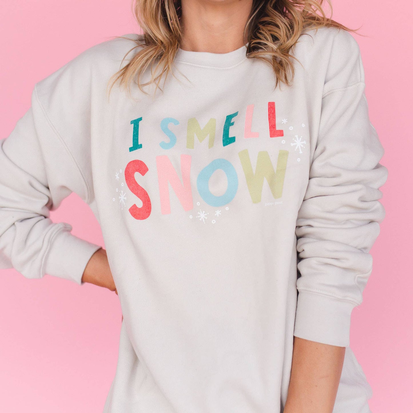 I Smell Snow Sweatshirt - Heather Dust: XXL