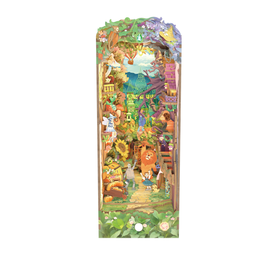 DIY Book Nook Kit: Dorothy's Journey w/ Dust Cover