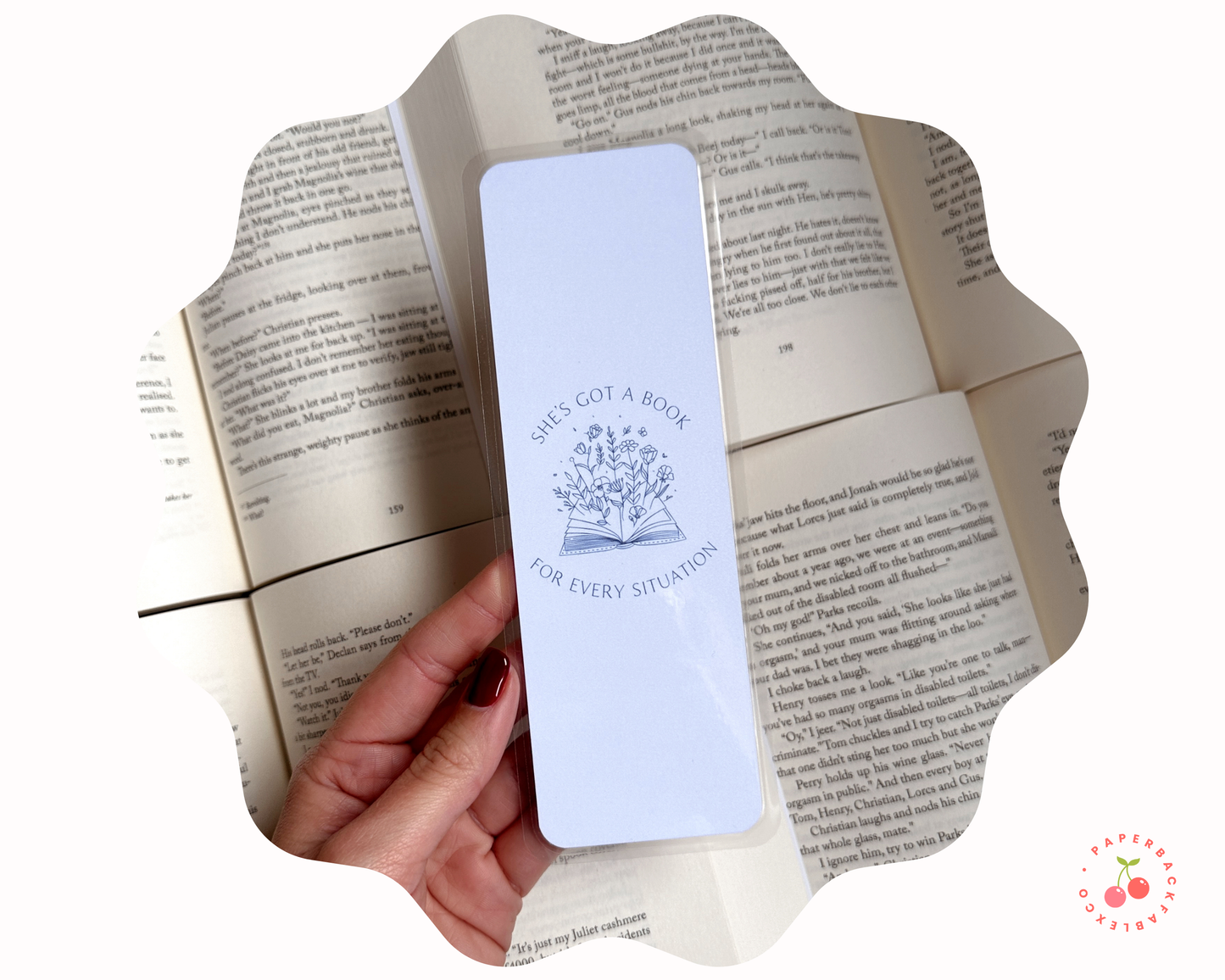 She's Got A Book For Every Situation Bookmark
