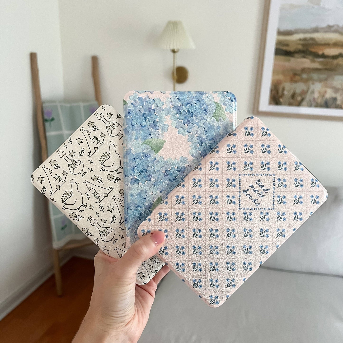 Nantucket Hydrangeas Kindle Case: Double Sided Print / Colorsoft / Paperwhite 12 Gen. (2024)