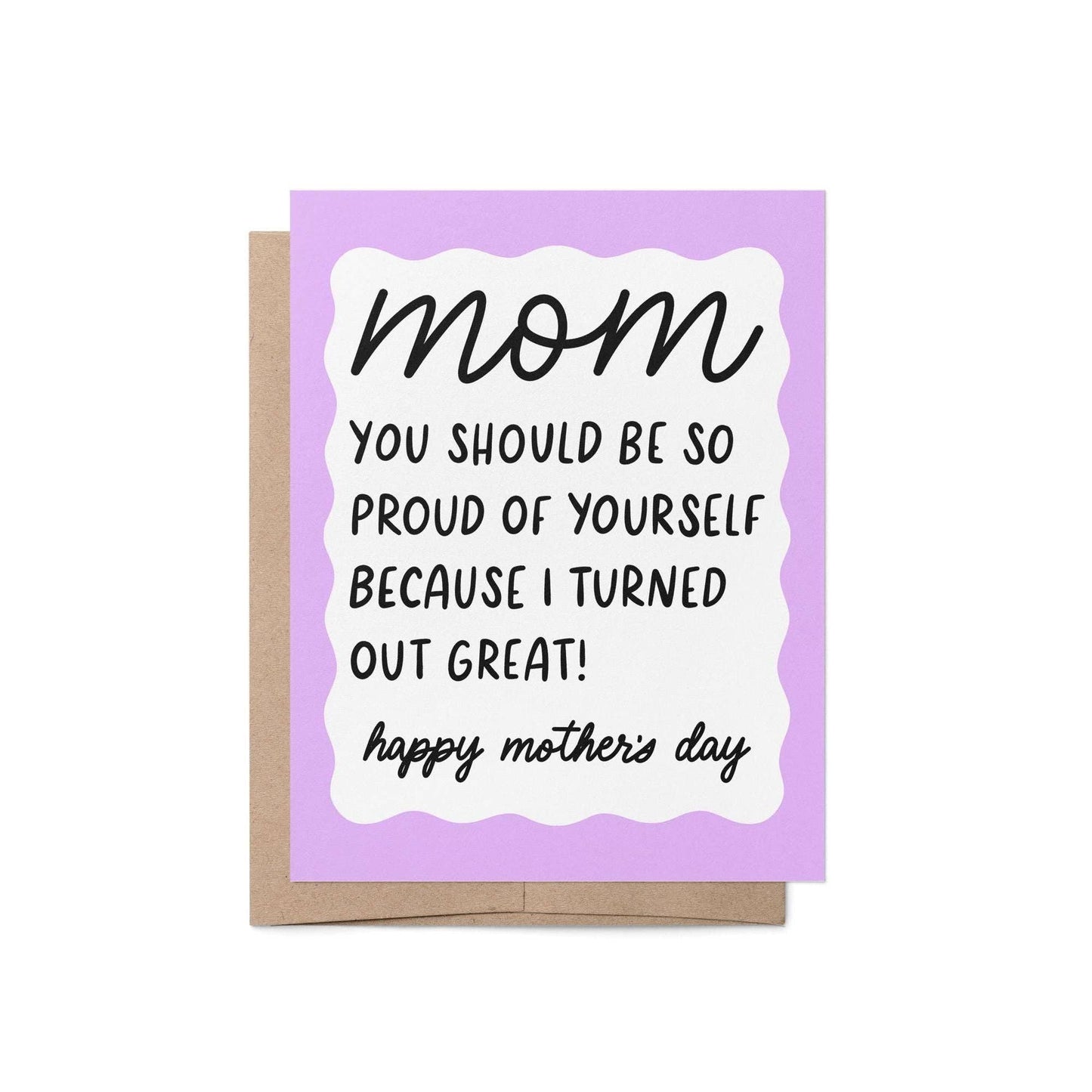 I turned out great Mother's Day card