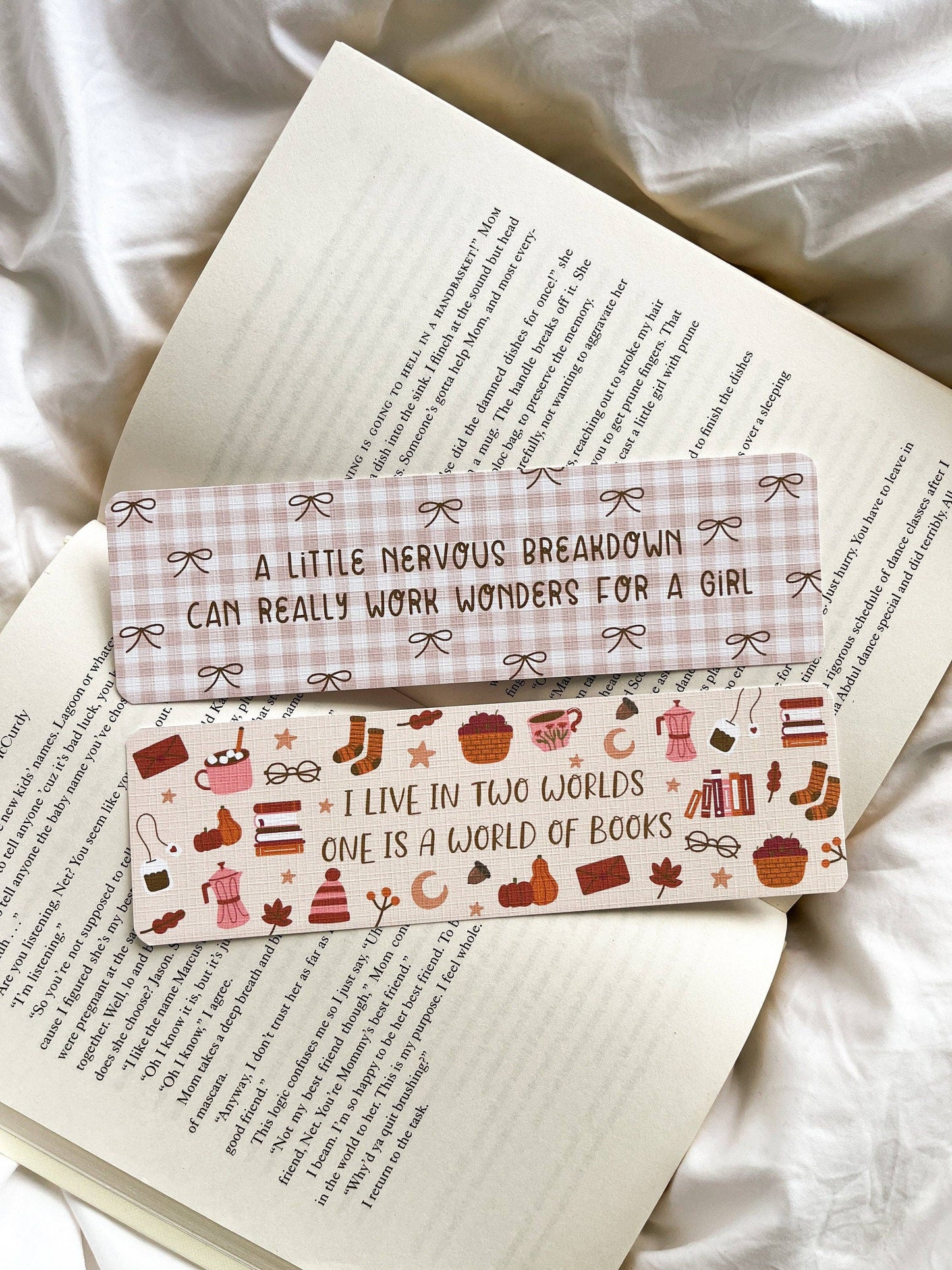 Gilmore Girlies Bookmarks | Cozy Autumn Bookmarks: World quote