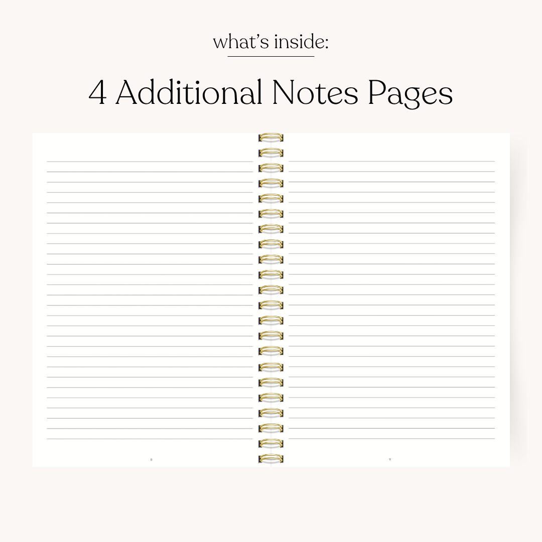 Pink Trellis 2026 Yearly Planner: 7x9