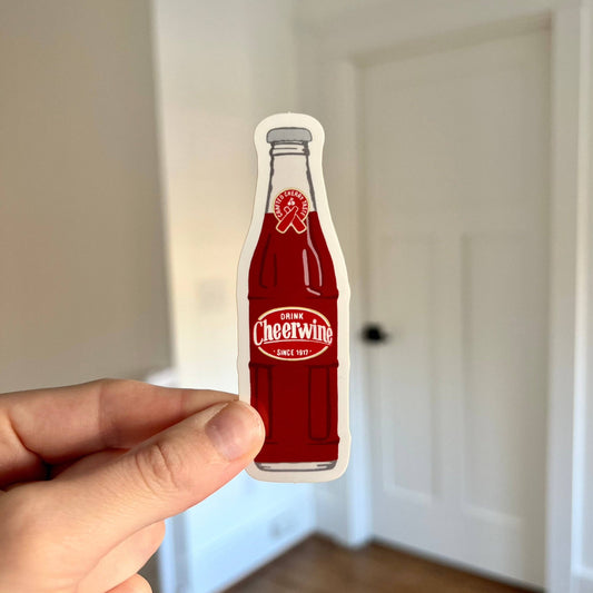 Waterproof Vinyl Sticker, Cheerwine