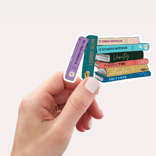 Colleen Hoover Book Stack – Stylish Decor for Bookworms