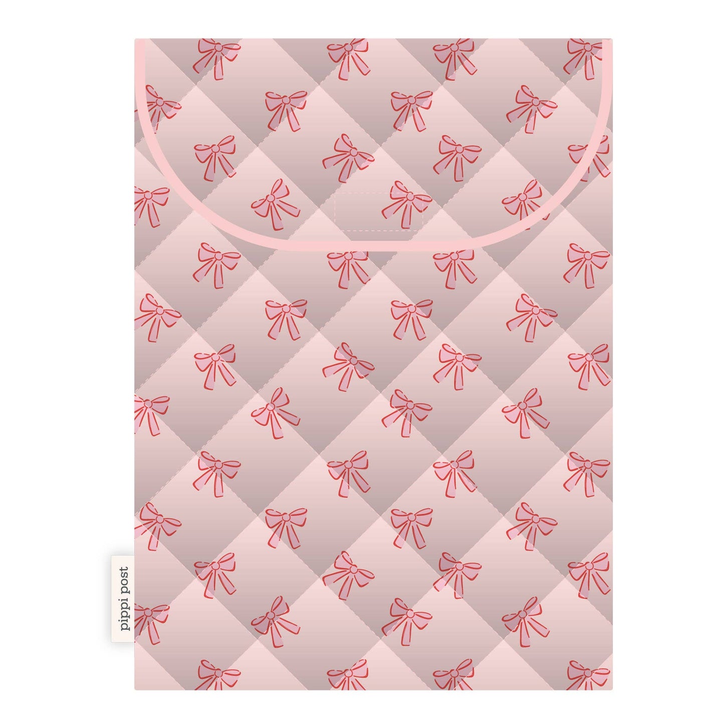 Pink Coquette Bows Quilted Book Case