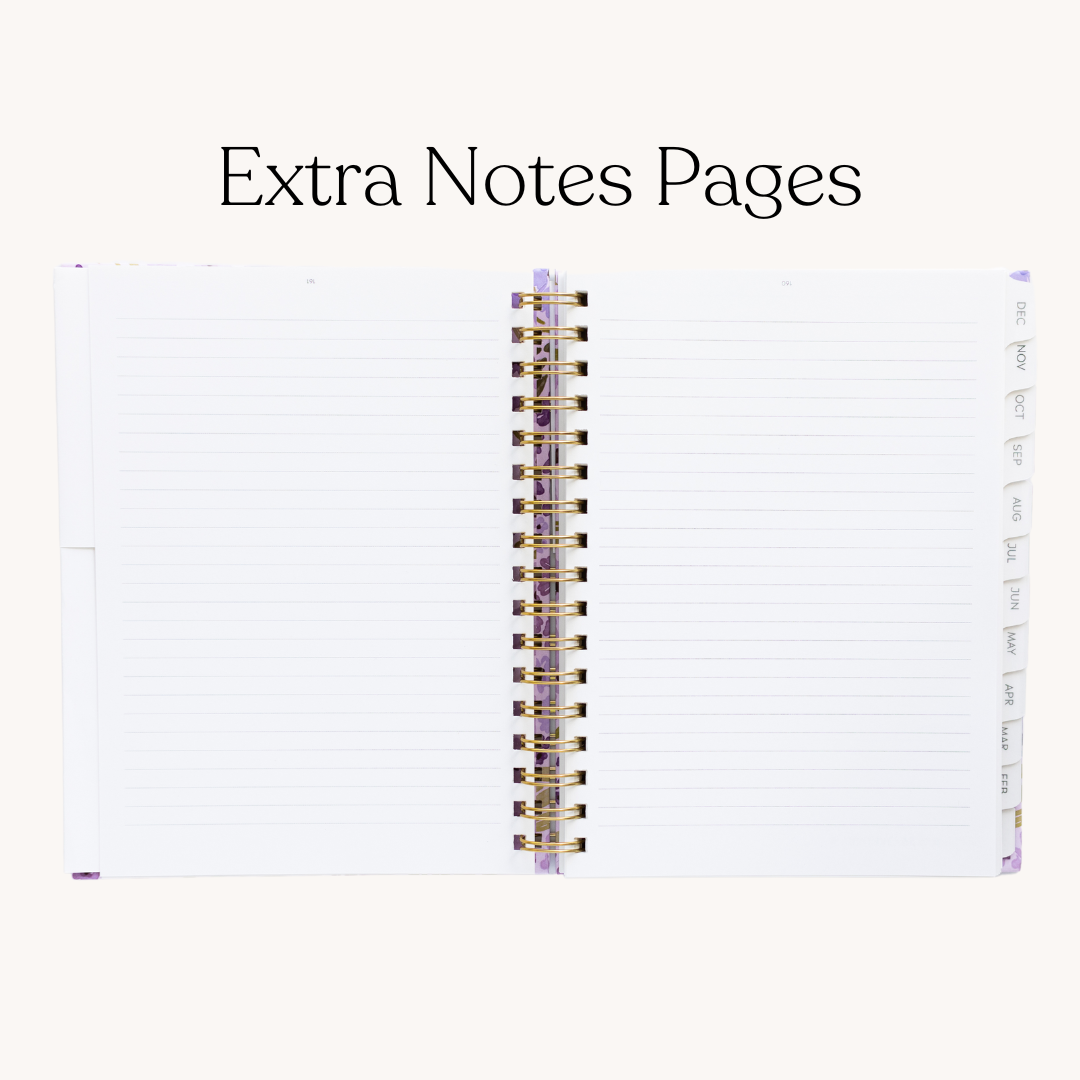 Summer Meadows 2025 Yearly Planner: 8.5x11