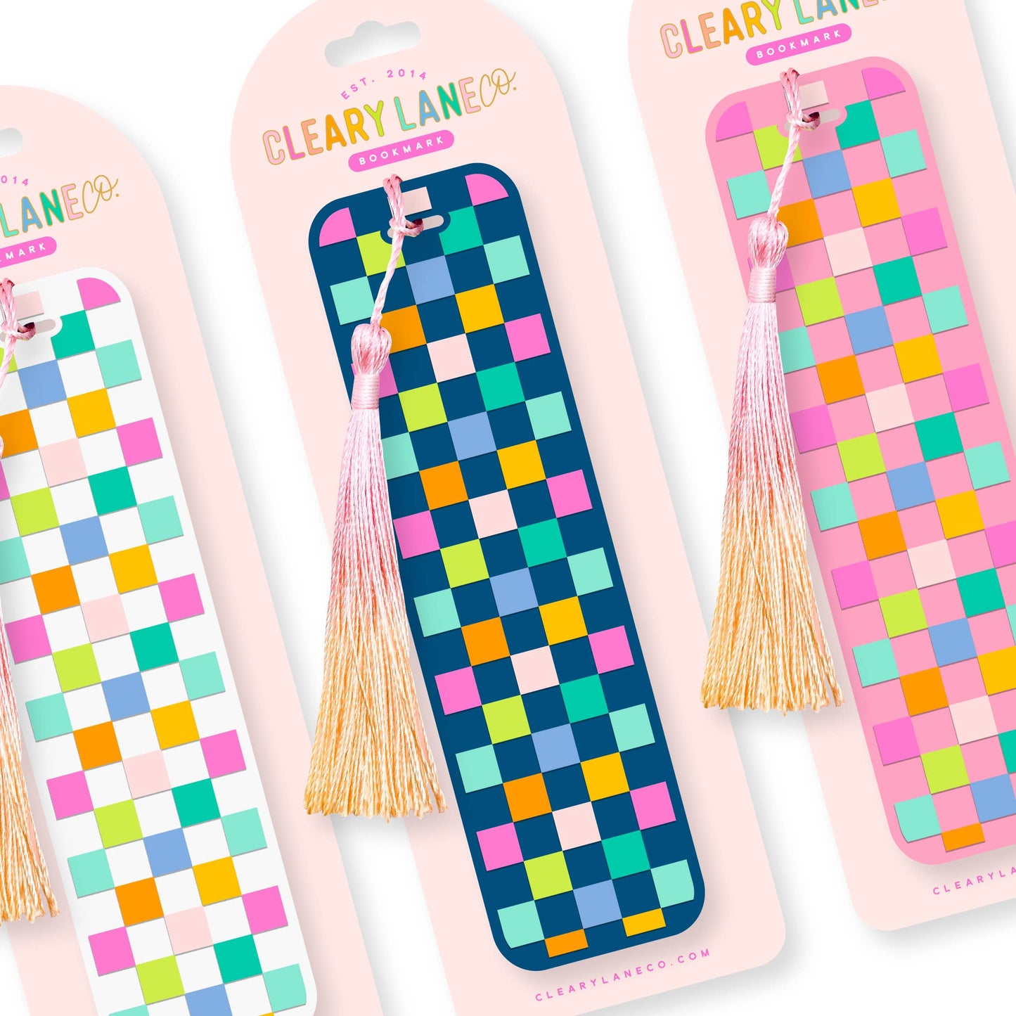 Acrylic Bookmark with Tassel | Choose your design: Bubblegum / I Love Books Rainbow