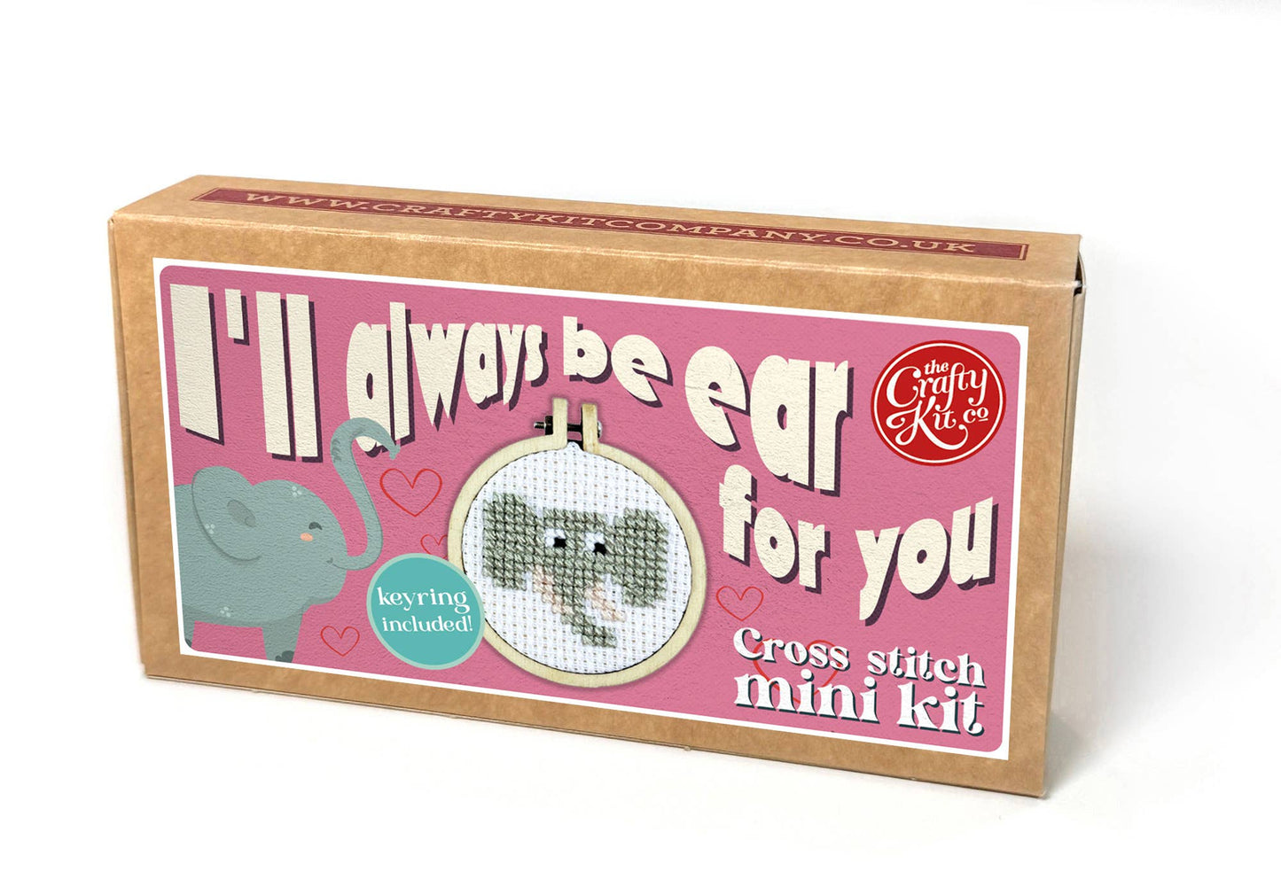 I'll Always be Ear for You Mini Matchbox Cross Stitch Kit