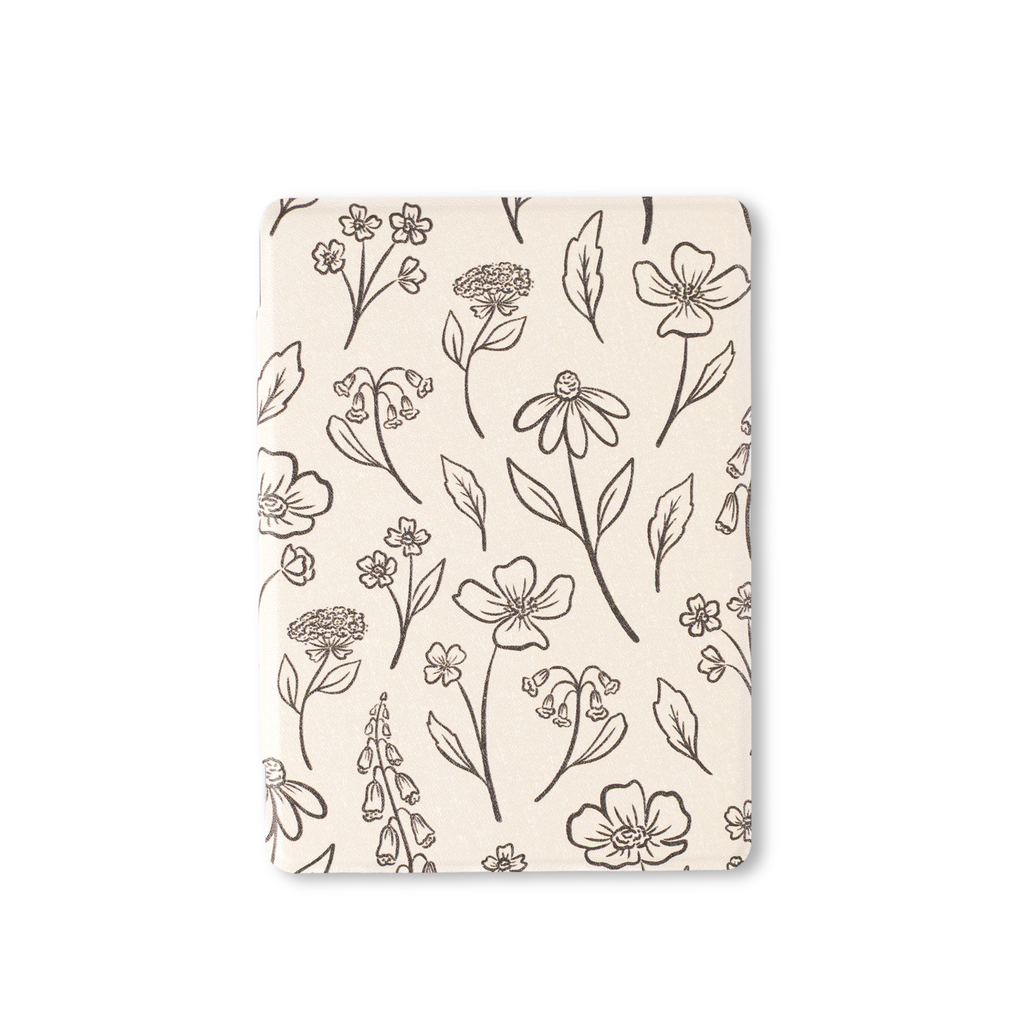 Pressed Floral Clear Back Kindle Case | Bookish & Reading: Kindle Paperwhite (12th Generation)