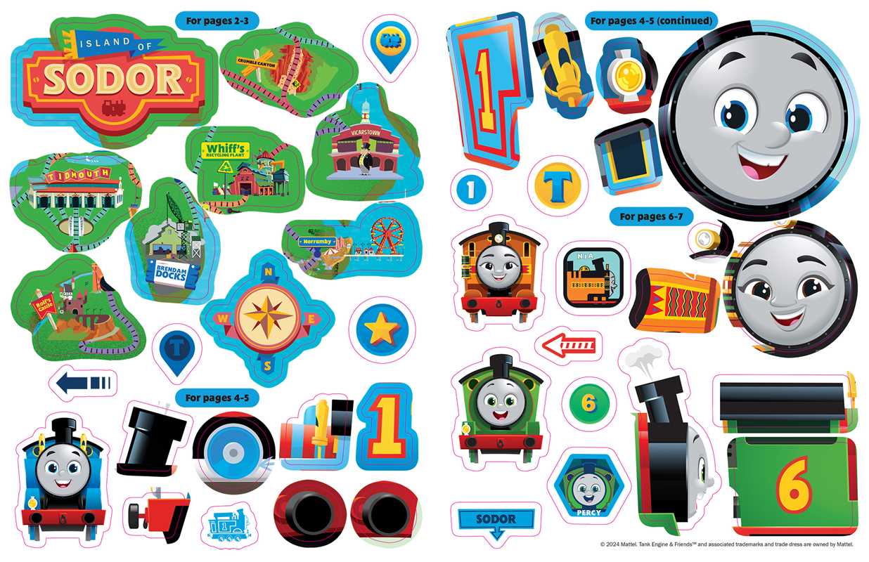 Thomas & Friends: Sticker Book by Mattel: Paperback; 72 pages / English