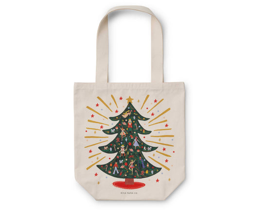 Holiday Tree Canvas Tote Bag