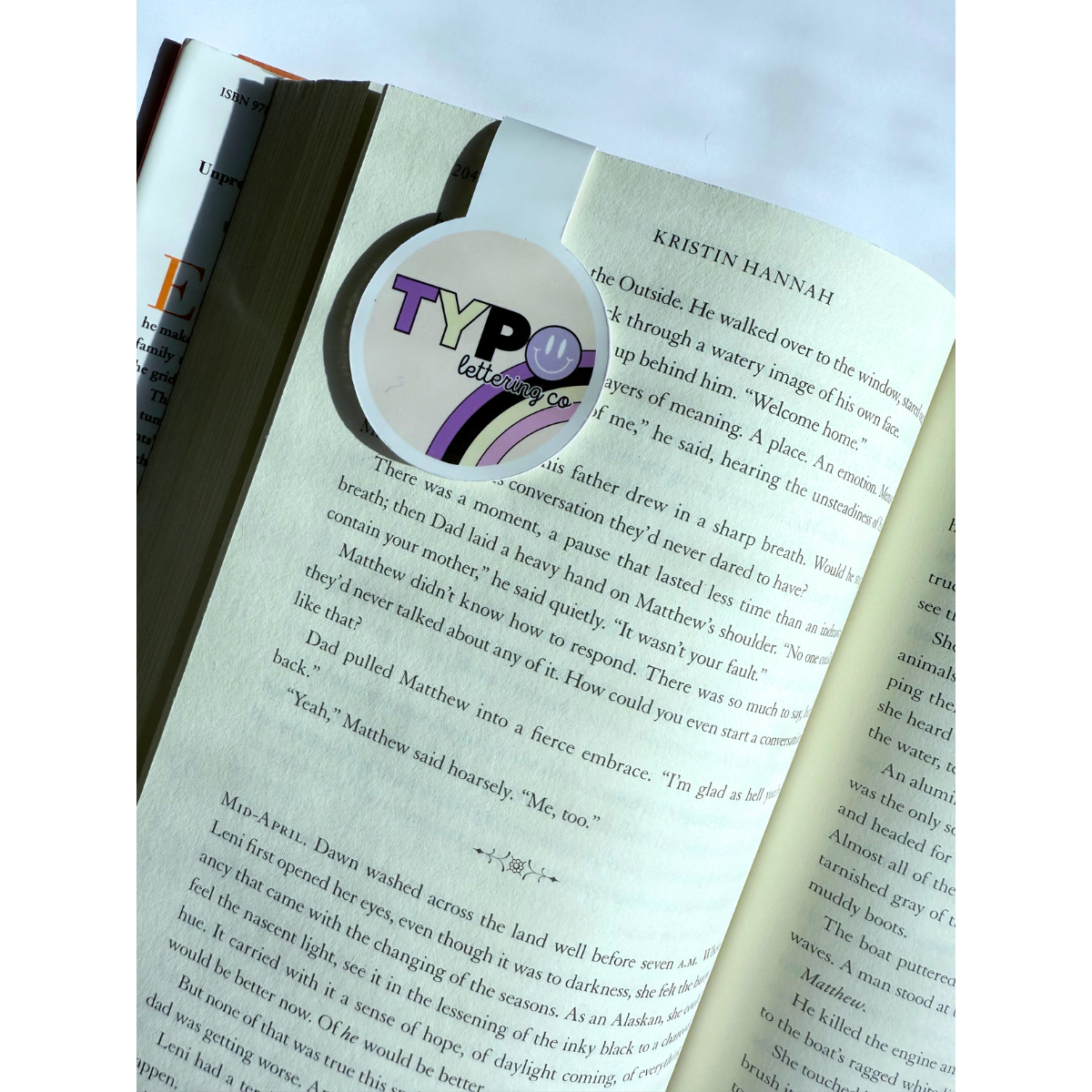 Purple bow girl coquette magnetic bookmark