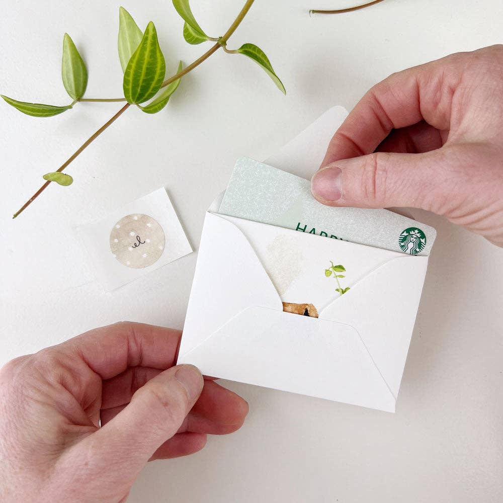 Hydrangea bouquet mini notecard