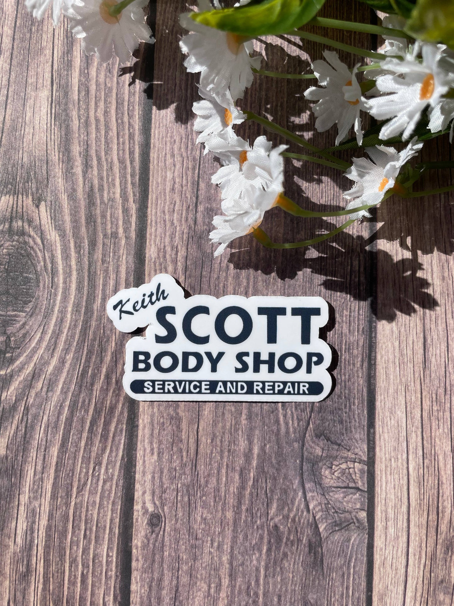 Keith Scott's Body Shop: One Tree Hill-Themed Sticker/Magnet: Sticker