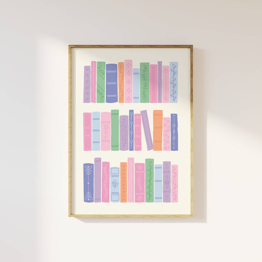 Handdrawn Books Print: 9x12