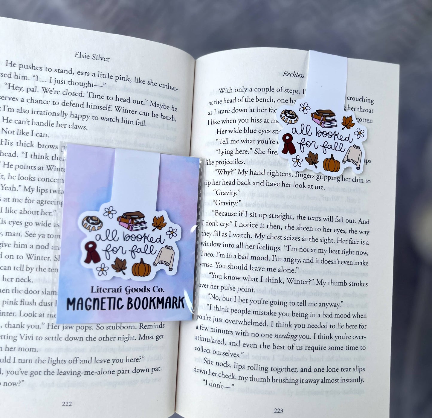 Magnetic Bookmark - All Booked for Fall Bookish Gift