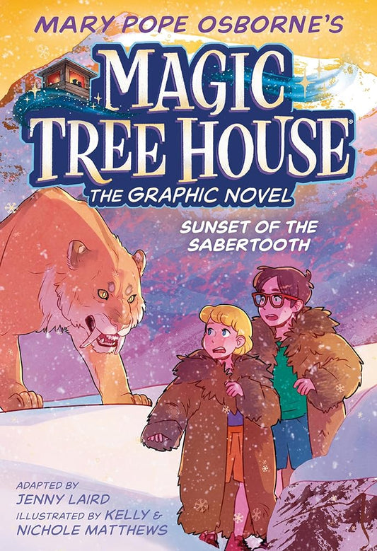 Sunset of the Sabertooth Graphic Novel (Magic Tree House) cover image