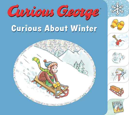 Curious George Curious About Winter: A Winter and Holiday Book for Kids cover image