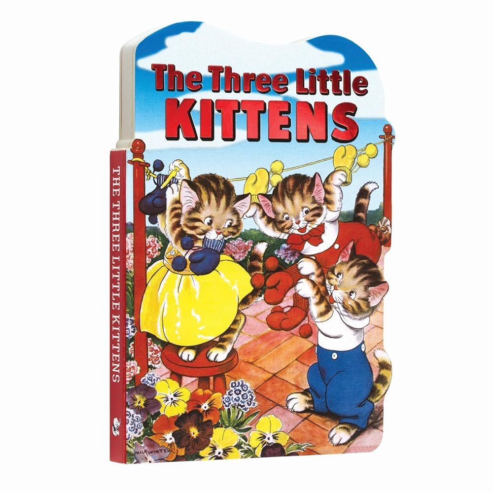 The Three Little Kittens Board Book (Children's Die-Cut Board Book) cover image