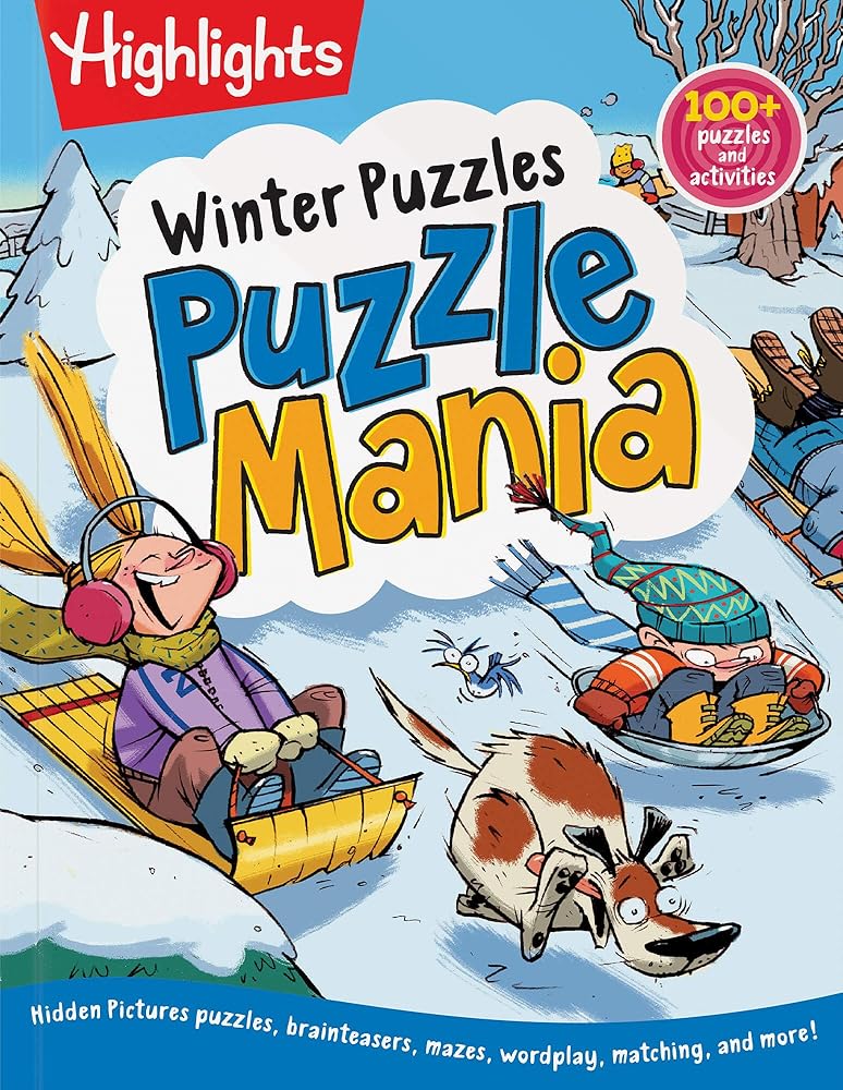 Winter Puzzles: Over 100 Snowy Puzzles, Brainteasers, Mazes, Matching Games and Winter-Themed Crafts for Kids cover image