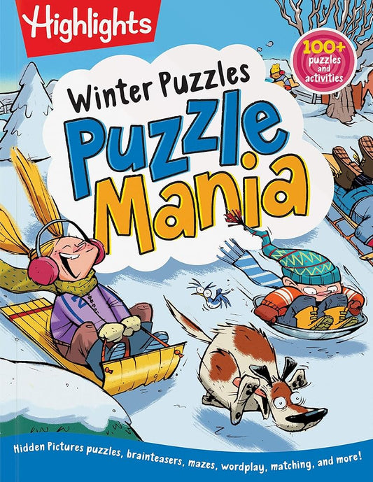 Winter Puzzles: Over 100 Snowy Puzzles, Brainteasers, Mazes, Matching Games and Winter-Themed Crafts for Kids cover image