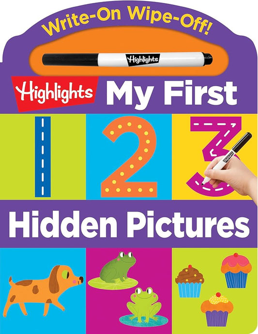 Write-On Wipe-Off My First 123 Hidden Pictures (Highlights My First Write-On Wipe-Off Board Books) cover image