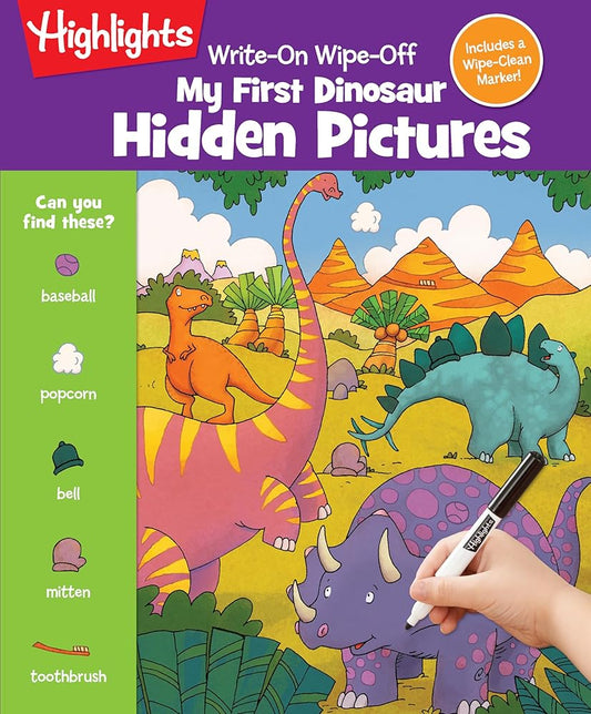 Write-On Wipe-Off My First Dinosaur Hidden Pictures (Write-On Wipe-Off My First Activity Books) cover image