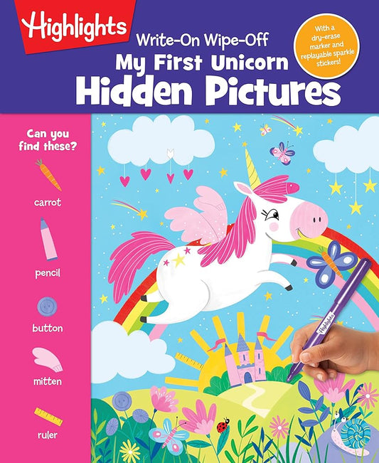 Write-On Wipe-Off My First Unicorn Hidden Pictures (Write-On Wipe-Off My First Activity Books) cover image