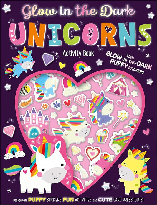 Glow in the Dark Unicorns Activity Book cover image