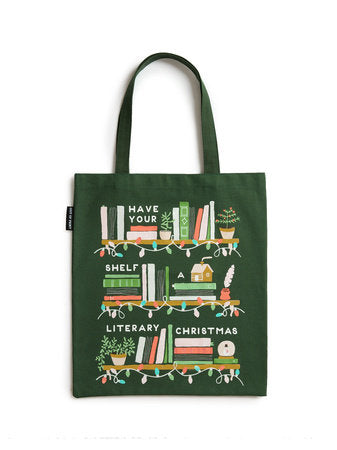 Have Your Shelf a Literary Christmas Tote Bag