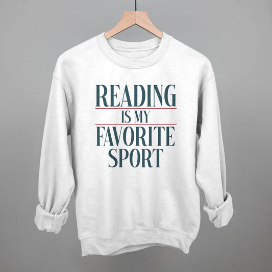 Reading Is My Favorite Sport: White / 2XL / Sweatshirt