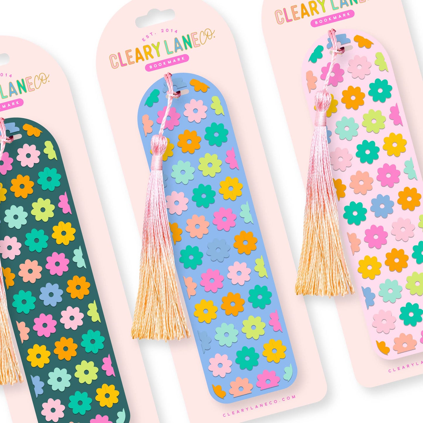 Acrylic Bookmark with Tassel | Choose your design: Bubblegum / I Love Books Rainbow