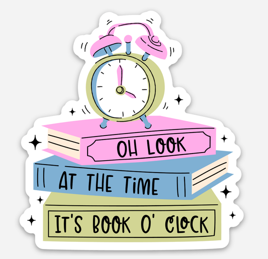 Book O'Clock Sticker
