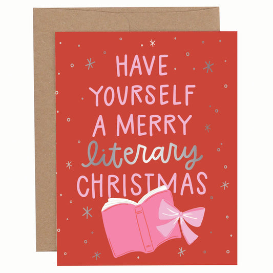 Have Yourself A Merry Literary Christmas Greeting Card