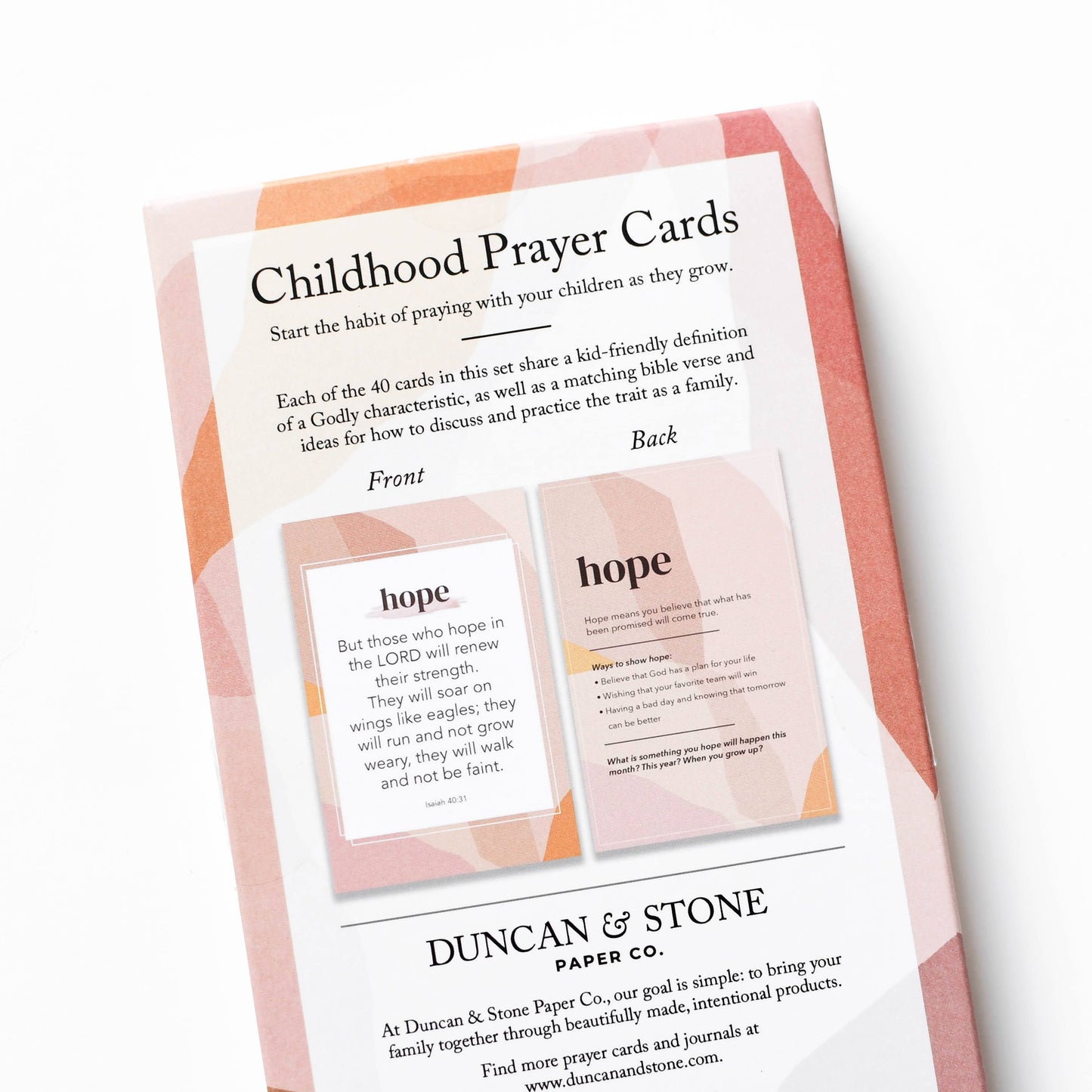 Childhood Prayer Cards | Bible Verse Cards | Gift for Moms