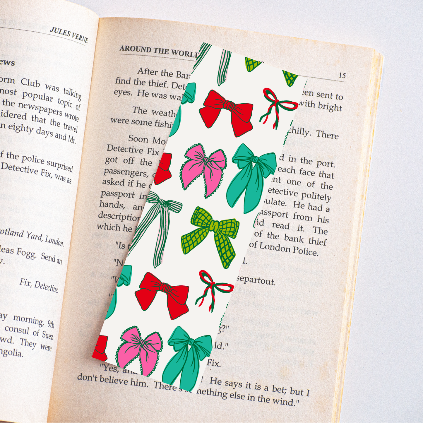 Bows / With Tassel Christmas Bookmarks