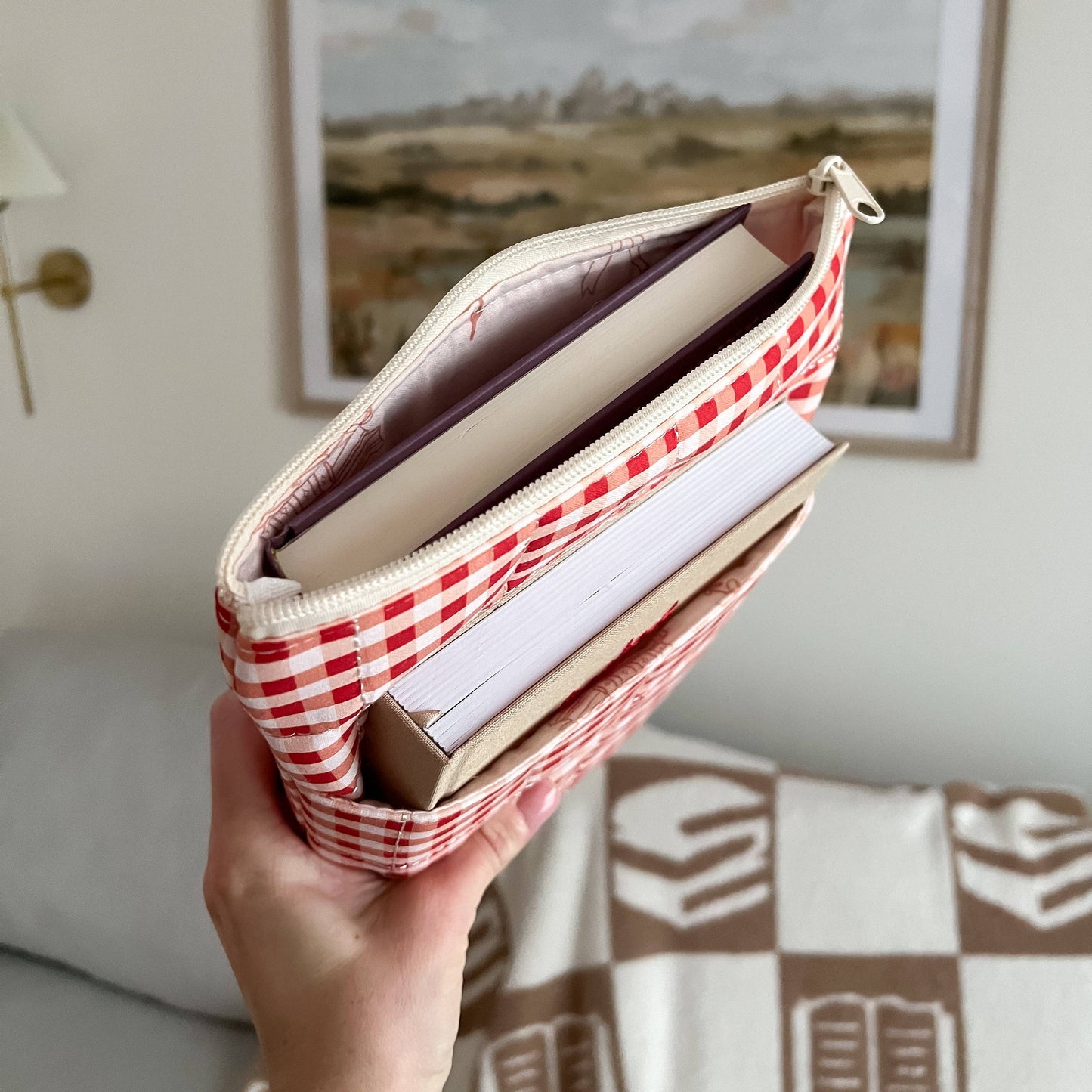 Gingham Book Sleeve: Gingham