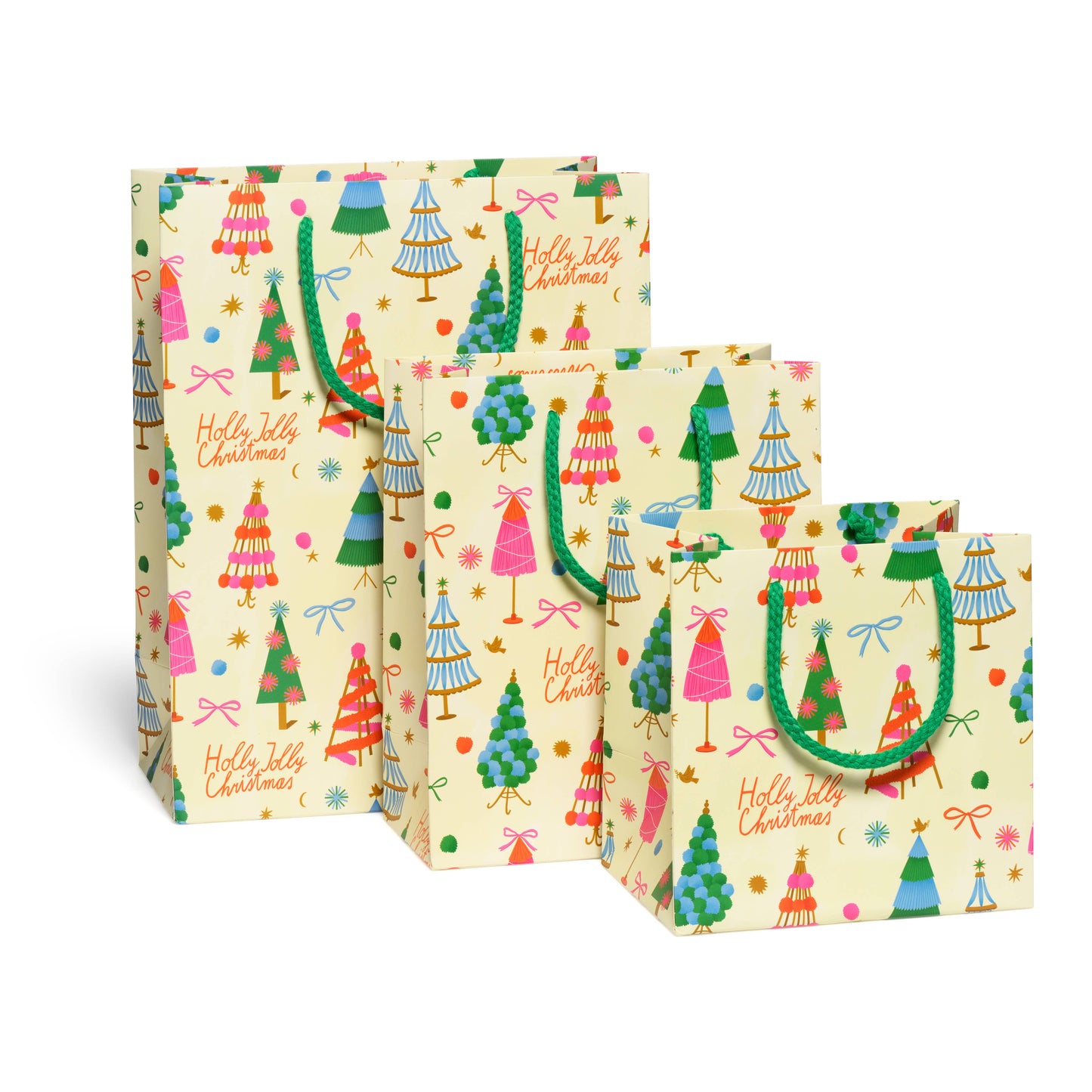 Holly Jolly Trees gift bags: Large