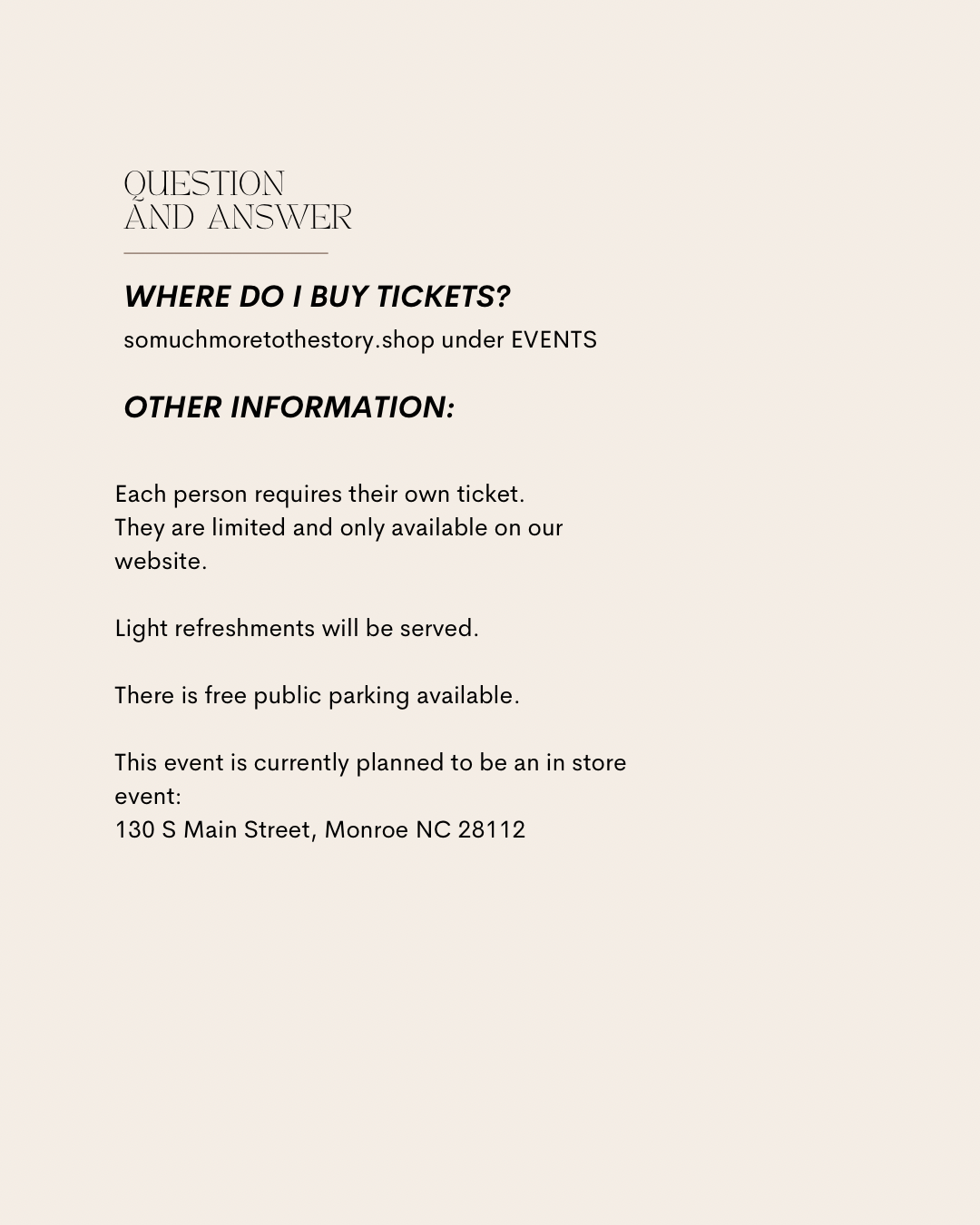 Author Event with Meagan Church