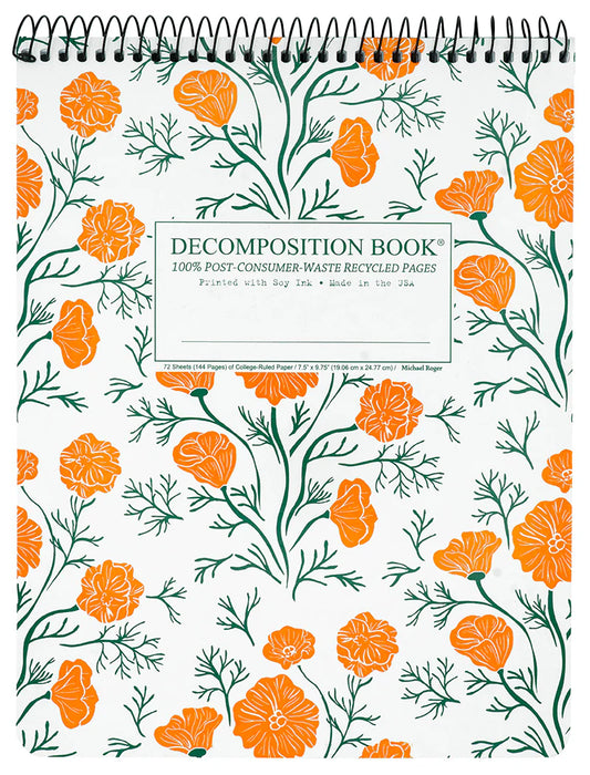 California Poppies Topbound Decomposition Book Sale price